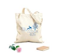 AILOONG Polyester Cotton Beach Bag Psalm As Deer Bible Verse Tree Christian Prayer Main Entrance 340g/m² thick fabric Skin-friendly material