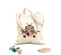 AILOONG Polyester Cotton Beach Bag Samurai Japanese Warrior Katana Armor 340g/m² thick fabric Skin-friendly material