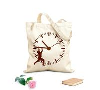 AILOONG Polyester Cotton Beach Bag Stop The Clock Business 340g/m² thick fabric Skin-friendly material