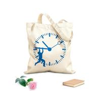 AILOONG Polyester Cotton Beach Bag Stop The Clock Business 340g/m² thick fabric Skin-friendly material