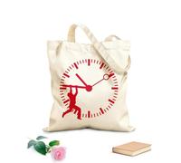 AILOONG Polyester Cotton Beach Bag Stop The Clock Business 340g/m² thick fabric Skin-friendly material