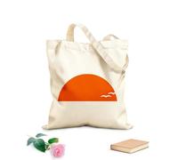 AILOONG Polyester Cotton Beach Bag Sun Sunshine Half Day Boho Sun Sunset Sunrise 340g/m² thick fabric Skin-friendly material