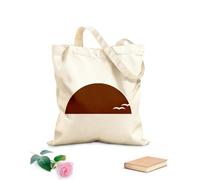 AILOONG Polyester Cotton Beach Bag Sun Sunshine Half Day Boho Sun Sunset Sunrise 340g/m² thick fabric Skin-friendly material