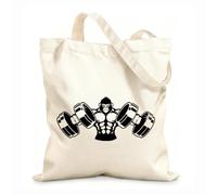 AILOONG Polyester Cotton Hand bags 12 oz thick fabric Gymnastics Training Iron Weight Sports Gorilla Muscles Uses as a makeup bag 31x36cm Medium