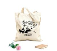 AILOONG Polyester Cotton Hand bags 12 oz thick fabric Surfboards Surfing Beach Vacation Sea Shark Uses as a makeup bag 31x36cm Medium