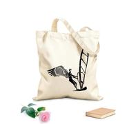 AILOONG Polyester Cotton Hand bags 12 oz thick fabric Surfing Surf Wings Beach Extreme Sports Uses as a makeup bag 31x36cm Medium