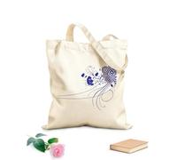 AILOONG Polyester Cotton Hand bags 340g/m² thick fabric Abstract Circles & Flowers Modern ation Uses as a makeup bag