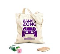 AILOONG Polyester Cotton Hand bags 340g/m² thick fabric Joystick game Zone Fun Play Gamepad Uses as a makeup bag
