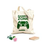 AILOONG Polyester Cotton Hand bags 340g/m² thick fabric Joystick game Zone Fun Play Gamepad Uses as a makeup bag