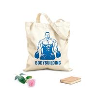 AILOONG Polyester Cotton Hand bags 340g/m² thick fabric Muscled Bic Gymnastics Bodybuilding Barbell Bodybuilder Uses as a makeup bag