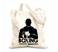 AILOONG Polyester Cotton Hand bags Boxing Boxer Fight Club Fighter 12 oz thick fabric Uses as a makeup bag 31x36cm Medium