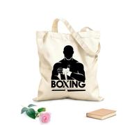 AILOONG Polyester Cotton Hand bags Boxing Boxer Fight Club Fighter 12 oz thick fabric Uses as a makeup bag 31x36cm Medium
