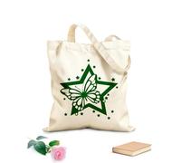 AILOONG Polyester Cotton Hand bags Butterfly Star Flower Patterns Beautiful 340g/m² thick fabric Uses as a makeup bag