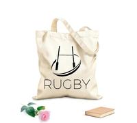 AILOONG Polyester Cotton Hand bags Game Club Rugby Tough Sport Teams 12 oz thick fabric Uses as a makeup bag 31x36cm Medium