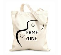 AILOONG Polyester Cotton Hand bags Game Zone Joystick Video Game Play 12 oz thick fabric Uses as a makeup bag 31x36cm Medium