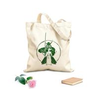 AILOONG Polyester Cotton Hand bags Japan Samurai With Swords Warrior Fighter 340g/m² thick fabric Uses as a makeup bag