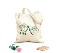 AILOONG Polyester Cotton Hand bags Joysticks Let's Play Quote Gaming game's Playroom 340g/m² thick fabric Uses as a makeup bag