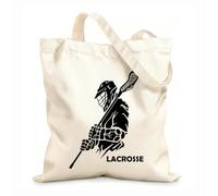 AILOONG Polyester Cotton Hand bags Lacrosse Player Sport Team Game Ball 12 oz thick fabric Uses as a makeup bag 25x30cm Small