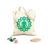 AILOONG Polyester Cotton Hand bags Lotus Flower Pose Yoga Meditation Studio 340g/m² thick fabric Uses as a makeup bag