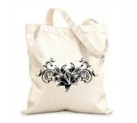 AILOONG Polyester Cotton Hand bags Ornament Floral Pattern Flower Hibiscus 12 oz thick fabric Uses as a makeup bag 35x40cm Large