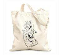 AILOONG Polyester Cotton Hand bags Playing Card Joker Jester Passion Play Poker 12 oz thick fabric Uses as a makeup bag 25x30cm Small