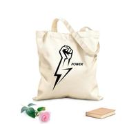 AILOONG Polyester Cotton Hand bags Power Lightning Sport Athlete Powerlifter 12 oz thick fabric Uses as a makeup bag 31x36cm Medium