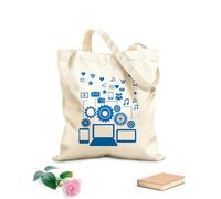AILOONG Polyester Cotton Hand bags Social Network Communication Gadgets 340g/m² thick fabric Uses as a makeup bag