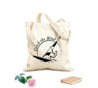 AILOONG Polyester Cotton Hand bags Sports Catch The Wind Surf Wave Title 12 oz thick fabric Uses as a makeup bag 35x40cm Large