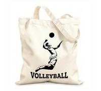 AILOONG Polyester Cotton Hand bags Volleyball Player Ball Sport Beach Game Sport 12 oz thick fabric Uses as a makeup bag 25x30cm Small