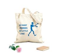 AILOONG Polyester Cotton Hand bags Zombie Hunter Funny Quote game 340g/m² thick fabric Uses as a makeup bag