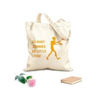 AILOONG Polyester Cotton Hand bags Zombie Hunter Funny Quote game 340g/m² thick fabric Uses as a makeup bag
