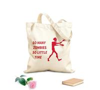 AILOONG Polyester Cotton Hand bags Zombie Hunter Funny Quote game 340g/m² thick fabric Uses as a makeup bag