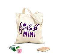 AILOONG Polyester Cotton Shopping Bags 340g/m² thick fabric Football Mimi Reusable