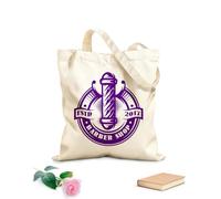 AILOONG Polyester Cotton Shopping Bags 340g/m² thick fabric For Barber Pole On The Topic Reusable