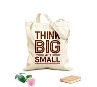 AILOONG Polyester Cotton Shopping Bags 340g/m² thick fabric Small Actions Toward Big Dreams G Start Today Reusable