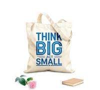 AILOONG Polyester Cotton Shopping Bags 340g/m² thick fabric Small Actions Toward Big Dreams G Start Today Reusable