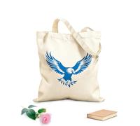 AILOONG Polyester Cotton Shopping Bags Eagle High Quality Logo Ideal For 340g/m² thick fabric Reusable