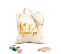 AILOONG Polyester Cotton Shopping Bags Football Grandpa 340g/m² thick fabric Reusable