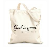 AILOONG Polyester Cotton Shopping Bags For Jesus Lover 12 oz thick fabric Reusable 31x36cm Medium