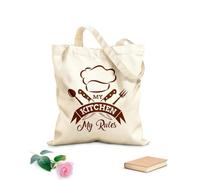 AILOONG Polyester Cotton Shopping Bags Hand Drawn Poster Inspirational 340g/m² thick fabric Reusable