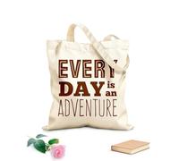 AILOONG Polyester Cotton Shopping Bags Inspirational And Motivational Quotes 340g/m² thick fabric Reusable