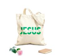 AILOONG Polyester Cotton Shopping Bags Jesus The Way Truth Life 340g/m² thick fabric Reusable