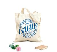 AILOONG Polyester Cotton Shopping Bags No Weapon Formed Against Me Shall Prosper 340g/m² thick fabric Reusable