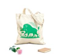 AILOONG Polyester Cotton Shopping Bags Wild Boar Hunter Pig Hog Hunting Outdoors 340g/m² thick fabric Reusable