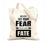 AILOONG Polyester Cotton Storage bags 12 oz thick fabric bible verses typography christian poster Customizable slogan 35x40cm Large