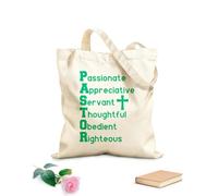 AILOONG Polyester Cotton Storage bags 340g/m² thick fabric bible seminary graduate pastor appreciation Customizable slogan