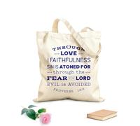 AILOONG Polyester Cotton Storage bags 340g/m² thick fabric bible verse from old testament Customizable slogan