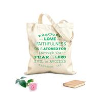 AILOONG Polyester Cotton Storage bags 340g/m² thick fabric bible verse from old testament Customizable slogan