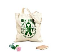 AILOONG Polyester Cotton Storage bags 340g/m² thick fabric Her Fight Is My Customizable slogan