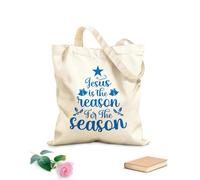 AILOONG Polyester Cotton Storage bags 340g/m² thick fabric jesus is the reason Customizable slogan